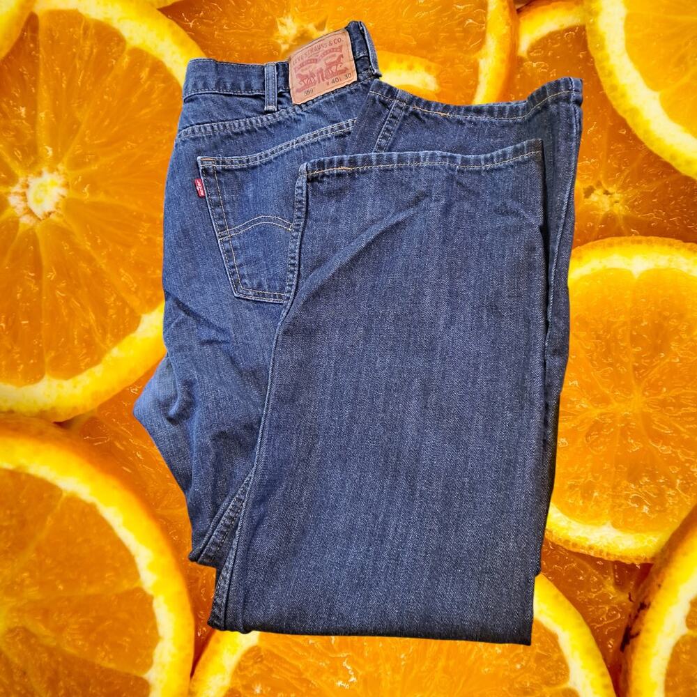 Levi's Relaxed Straight 559 Blue Jeans‎ Size 40x30